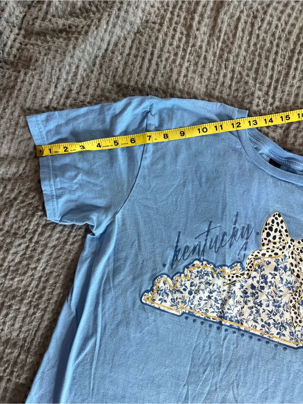 UK Kentucky Blue Bow Aesthetic Tee - Size M - UK Game Day Perfect 💙 - Picture 5 of 8